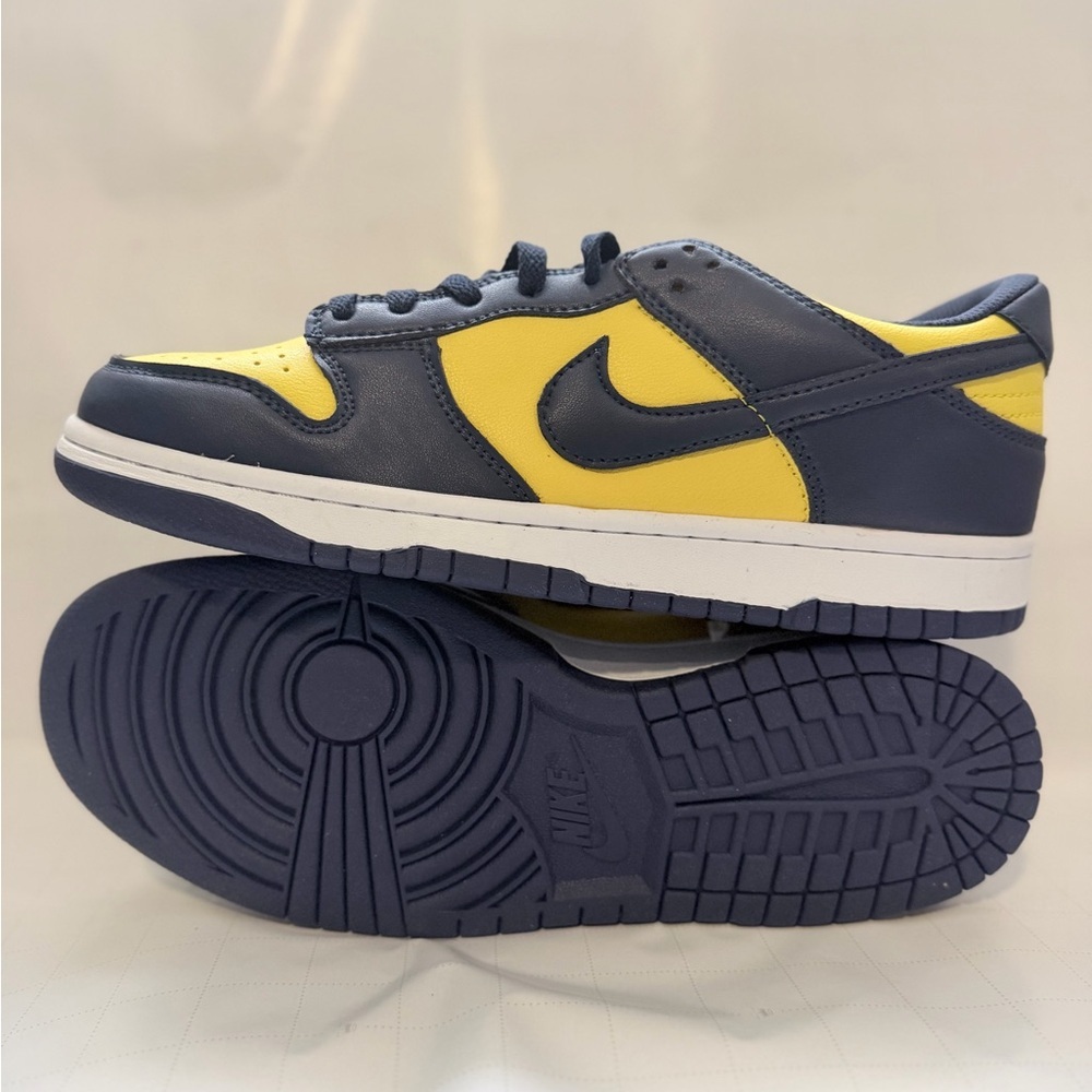 Nike Dunk Low - Navy and Yellow Two-Tone - Picture 2 of 5